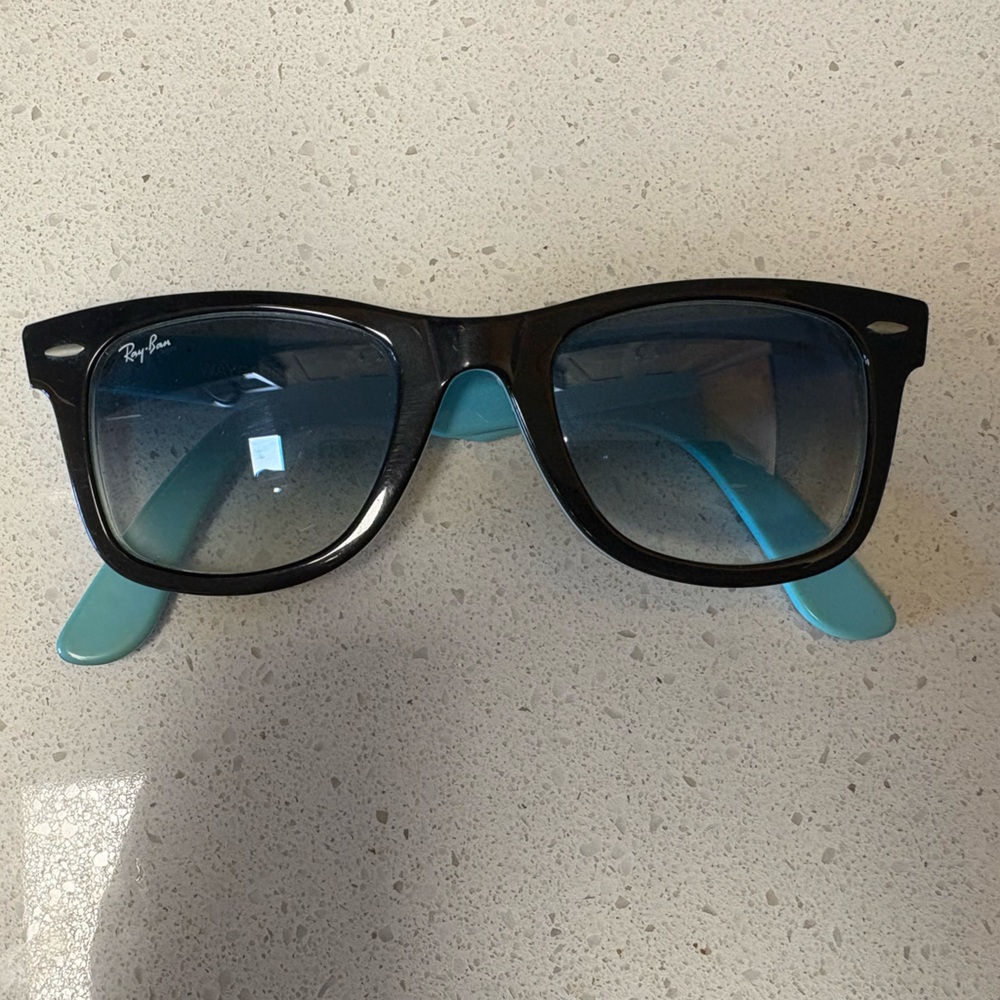 Ray-Ban Black and Blue Sunglasses